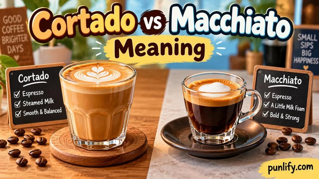 Cortado vs macchiato
