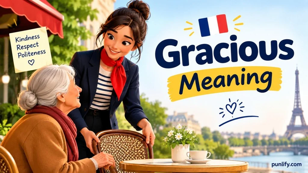 Gracious meaning french