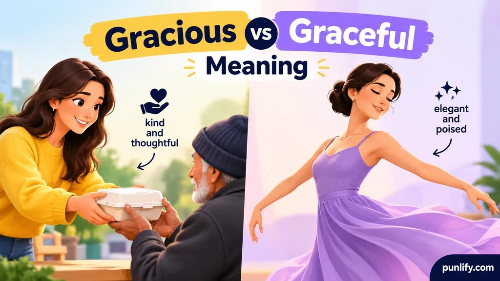 Gracious vs Graceful
