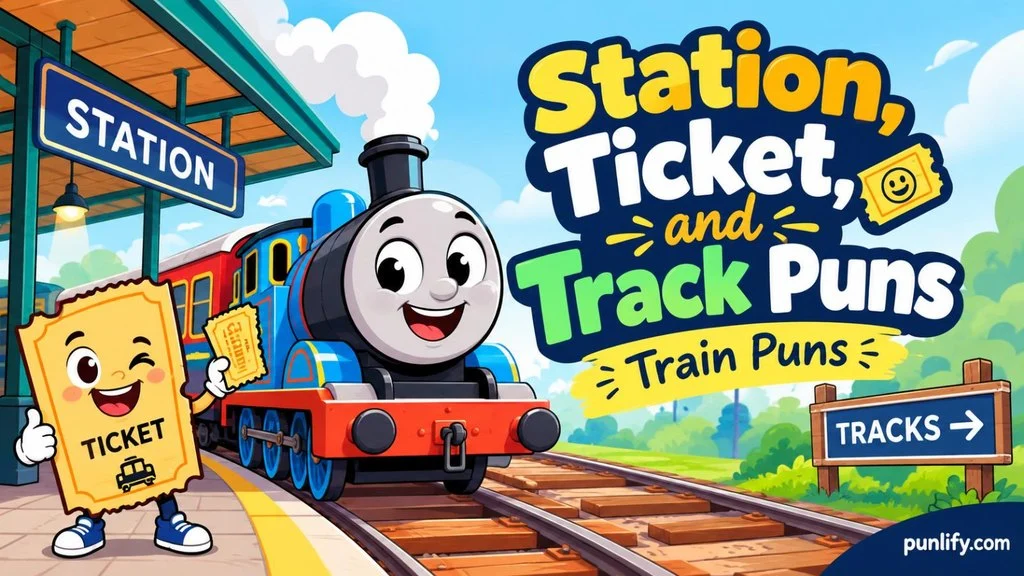 Station, Ticket, and Track Puns ,Train Puns