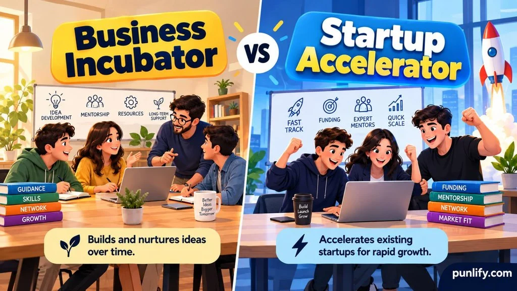 Business Incubator vs. Startup Accelerator