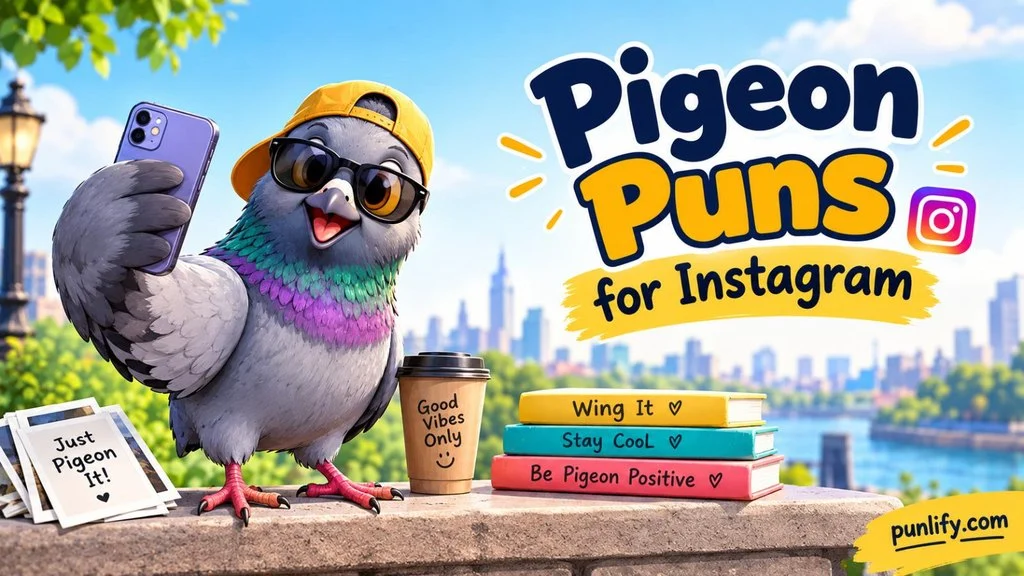 Pigeon Puns for Instagram
